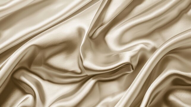 Smooth silk fabric close up