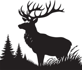 deer in a background