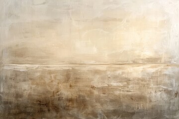 Horizon's Whisper. A Serene Symphony in Beige and Coffee Tones.