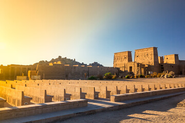 Fototapeta premium Philae temple in aswan on the Nile in Egypt