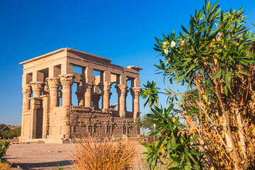 Philae temple in aswan on the Nile in Egypt
