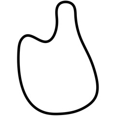 Abstract Liquid Shapes Outline Icon Pack