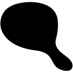 Abstract Black Liquid Ink Shapes Icon Pack