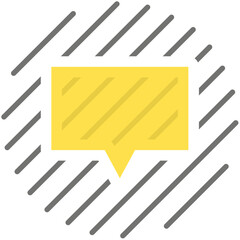 Abstract Shapes With Lines colored Icon Pack