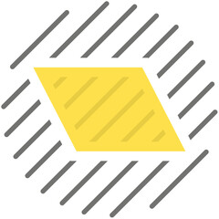 Abstract Shapes With Lines colored Icon Pack