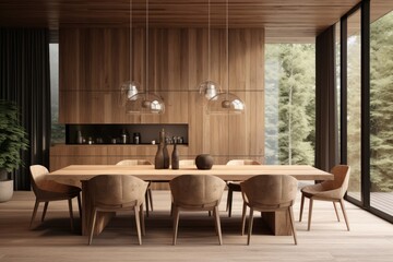 Dining room architecture furniture building