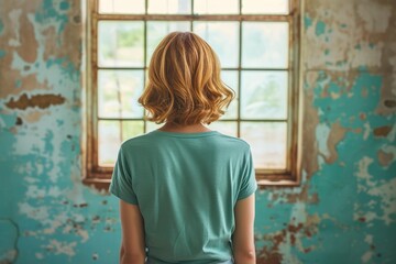 Fototapeta premium Eating Disorder Struggle: Anorexia Portrait