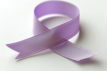 Anorexia Awareness Concept: Purple Ribbon