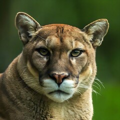 close up portrait of a Puma