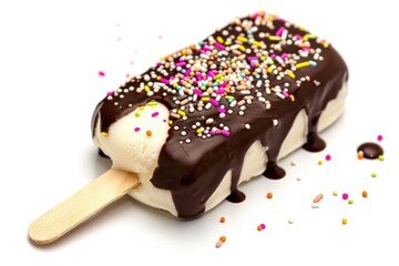 Tempting Ice Cream Dessert Close-up