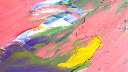 Abstract texture painting Acrylic color with bright pastel color tone