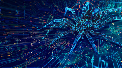 Digital spider on circuit board