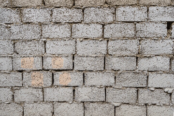 Brick wall texture. Interior of a modern loft. Building's facade.