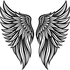 Obraz premium angel wings vector