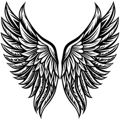 Obraz premium wings vector illustration