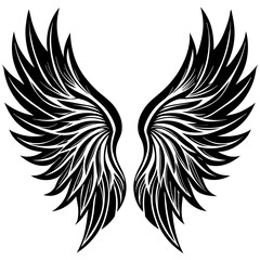  wings vector illustration