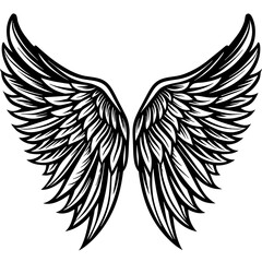 Obraz premium wings with vector