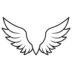  wings vector illustration