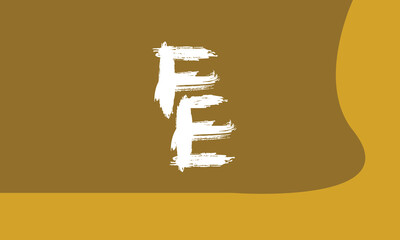 Alphabet letters Initials Monogram logo FE, EF, F and E