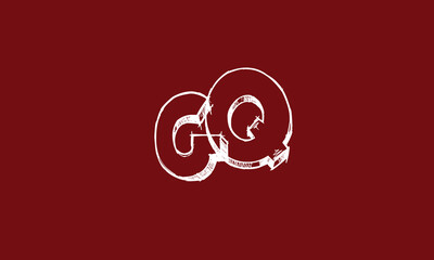 Alphabet letters Initials Monogram logo GQ, QG, G and Q