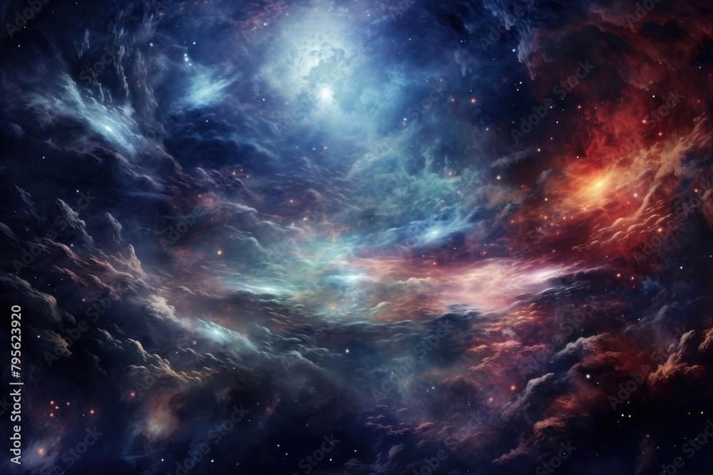 Wall mural 1 galaxy in space astronomy universe outdoors