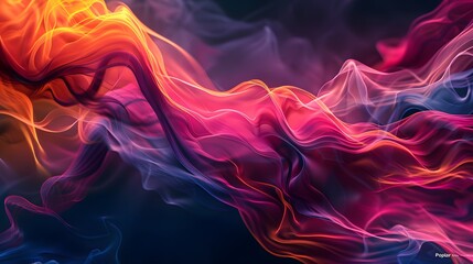 a captivating "Popular" concept background with fluid lines and vibrant colors, created in full ultra HD with high resolution to command attention.