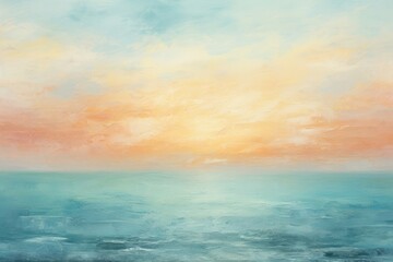 Naklejka na ściany i meble Sunset beach background painting backgrounds outdoors.