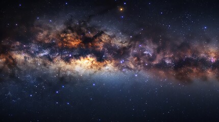 milky way in space.