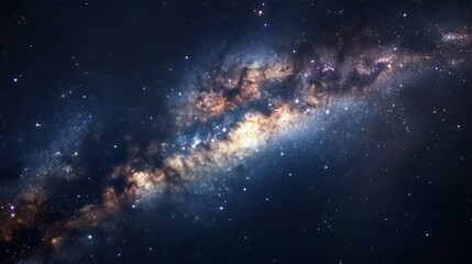 milky way in space.