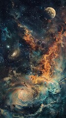 Obraz premium milky way in space.