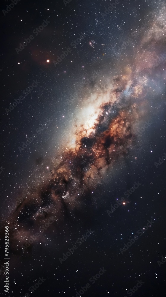 Wall mural milky way in space.