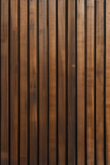 Fototapeta premium Brown Wood Slats with Varied Heights
