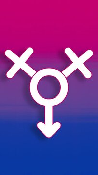 S&iacute;mbolo Bisexual en pantalla vertical versi&oacute;n 10