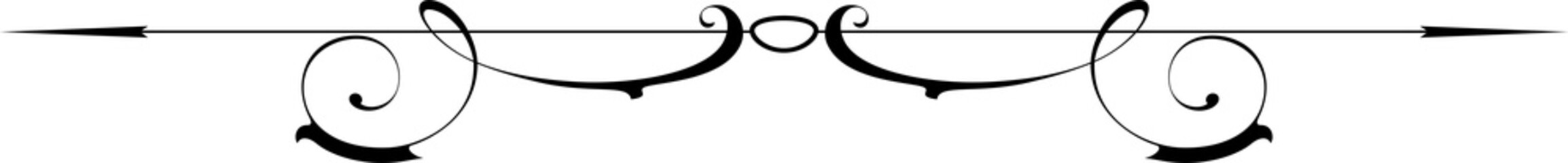 Calligraphy ornamental decorative vintage heraldic design element. 