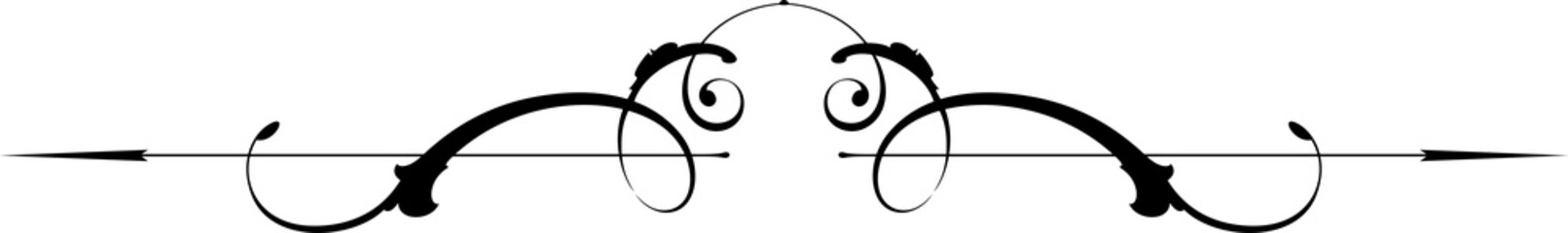 Calligraphy ornamental decorative vintage heraldic design element. 