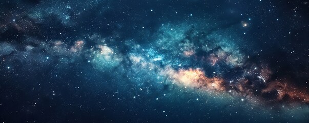 Naklejka premium milky way in space.