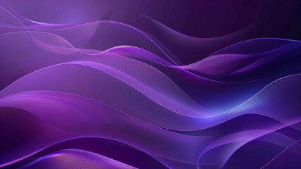 Obraz premium Abstract Purple Background Vector, Smooth Waves & Soft Highlights