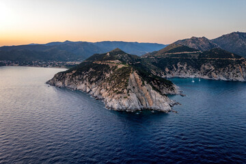 Serene Sunset Over Sardinian Coastline