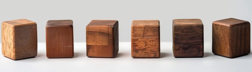 Evolution of expression in wooden cube block