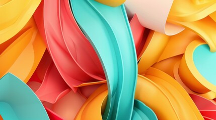 Vibrant Abstract Colorful Waves Background Wallpaper