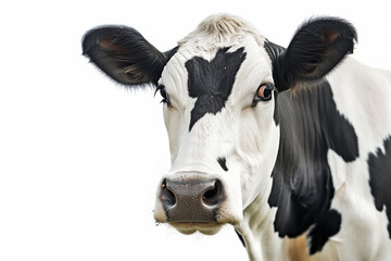 Black and White Cow Gazing at the Camera