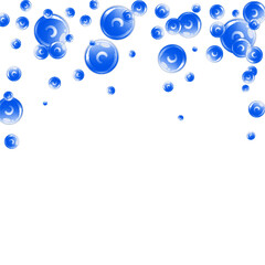 Vitamin C round capsules scattered randomly.