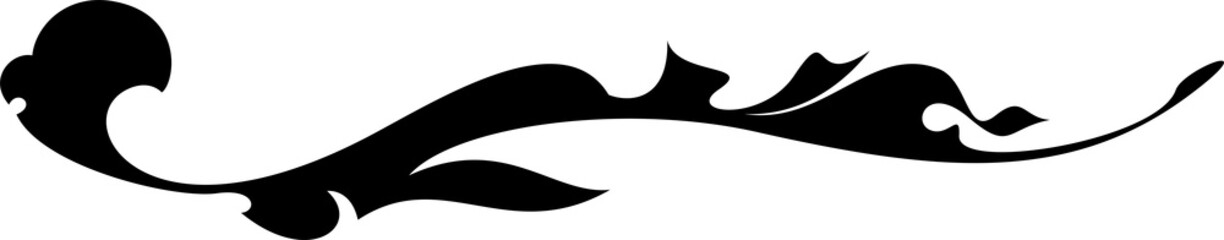 Arabesque vintage heraldic design element.