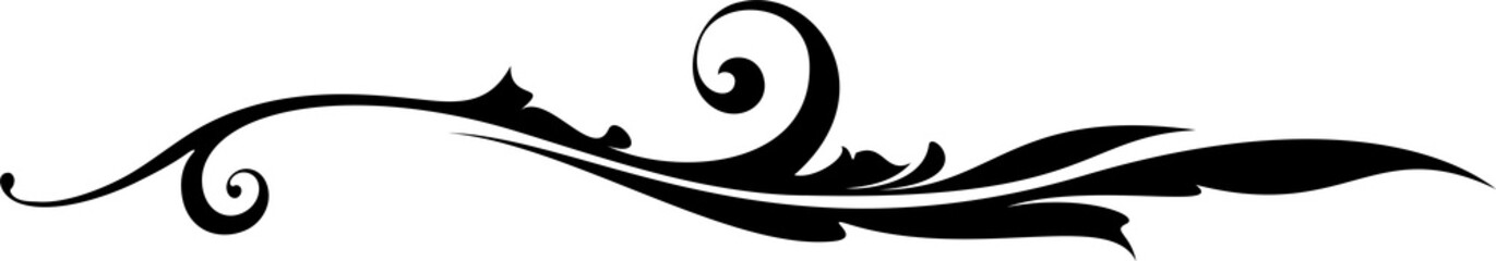 Arabesque vintage heraldic design element.