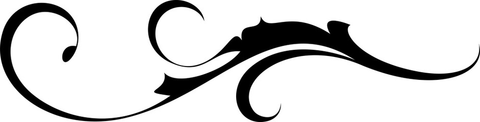 Arabesque vintage heraldic design element.