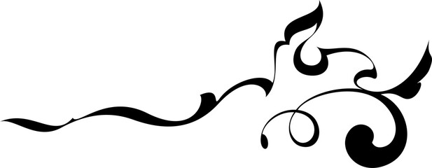 Arabesque vintage heraldic design element.