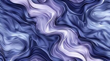 Abstract Luxurious Purple and Blue Satin Fabric Waves Background