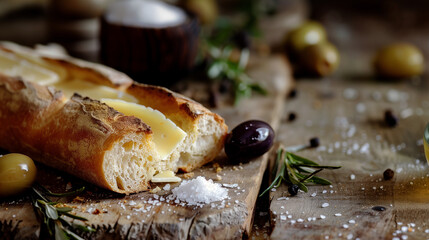 olives and bread