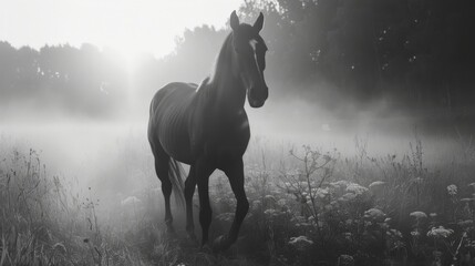 Majestic Horse, animal background in high resolution