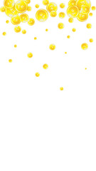 Ferritin round droplets scattered randomly.